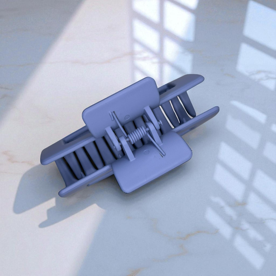 Cornflower blue plastic claw hair clip 8.5cm - Tuhil Threads Cornflower blue plastic claw hair clip 8.5cm - Tuhil Threads