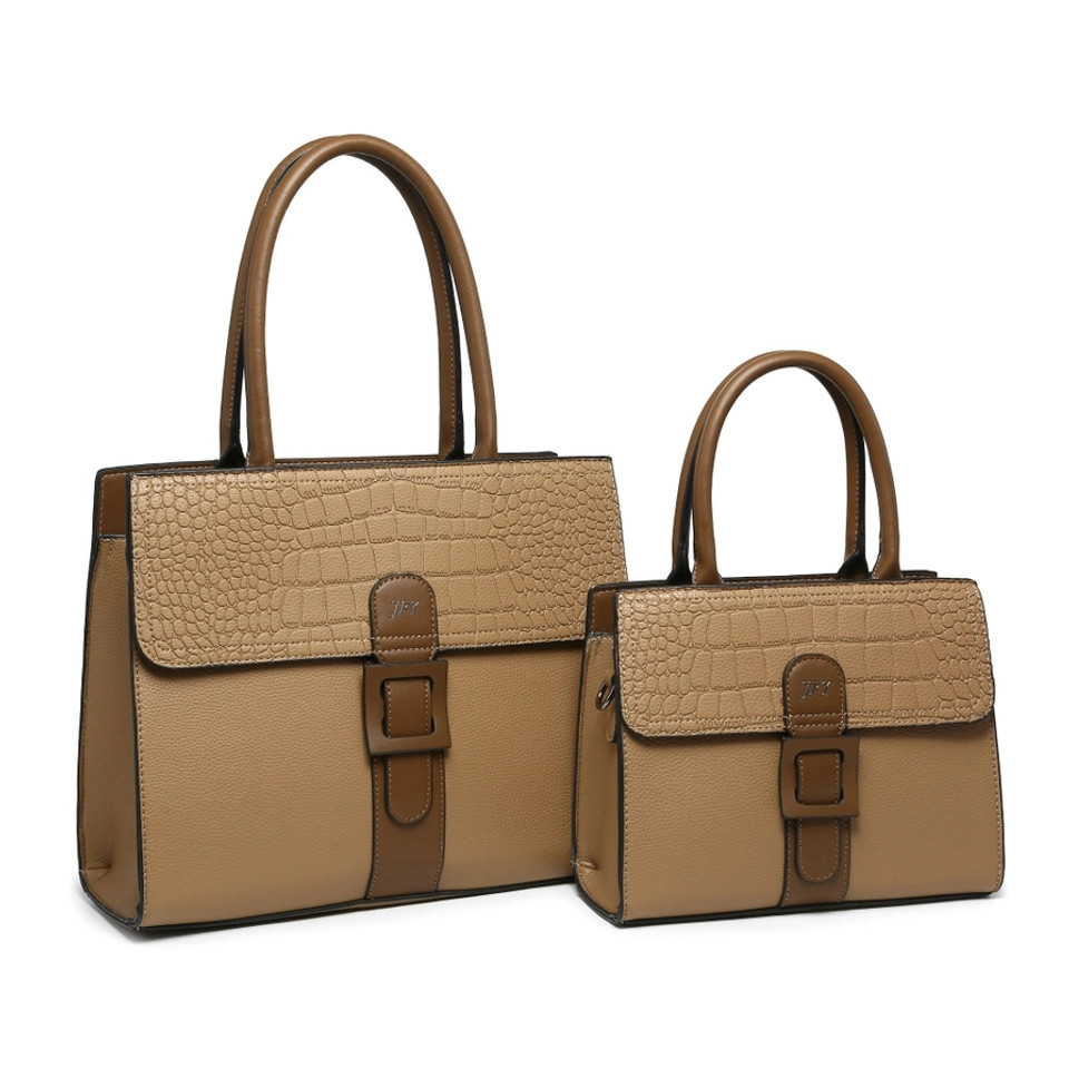 2IN1-Snake Skin Buckle 2 in 1 Tote Handbag Bag 2IN1-Snake Skin Buckle 2 in 1 Tote Handbag Bag