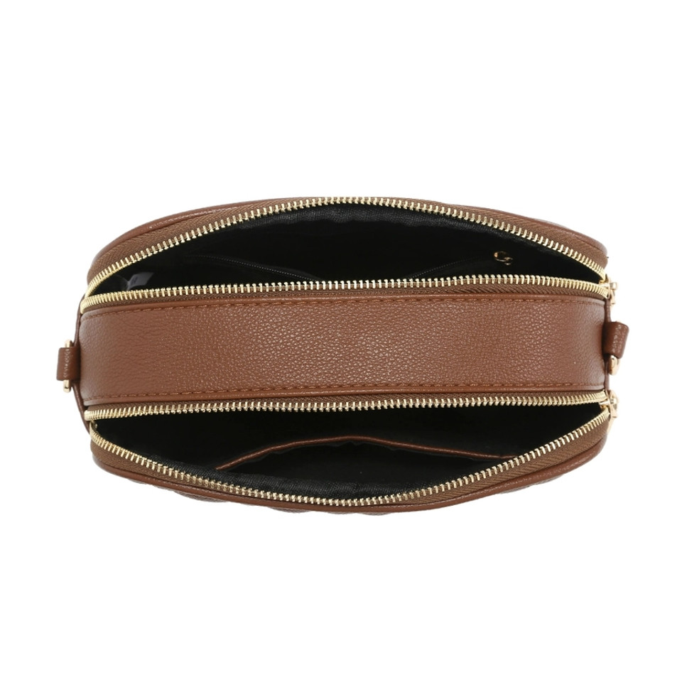 Diamond Quilted Pattern Cross Body Handbag with Double Zip Top Sections, Shop at Tuhil Threads Diamond Quilted Pattern Cross Body Handbag with Double Zip Top Sections, Shop at Tuhil Threads