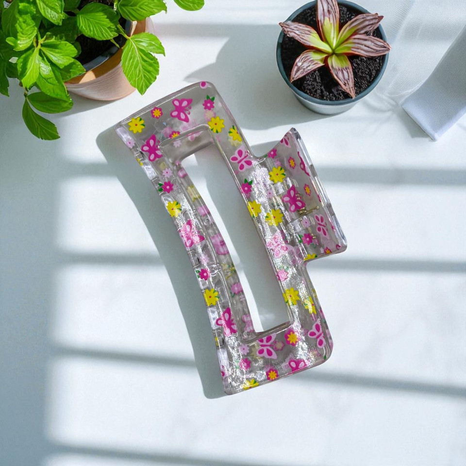 Butterfly Print Claw Clip 8.5cm Butterfly Print Claw Clip 8.5cm
