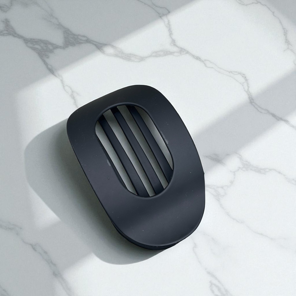 Black Slotted Hair Clip 9.5cm Black Slotted Hair Clip 9.5cm