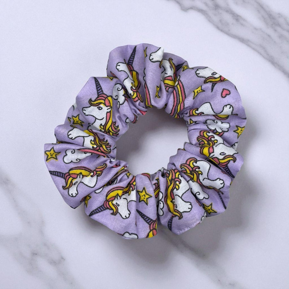 Magical Unicorn PolyCotton Scrunchie. Shop at Tuhil Threads. Magical Unicorn PolyCotton Scrunchie. Shop at Tuhil Threads.