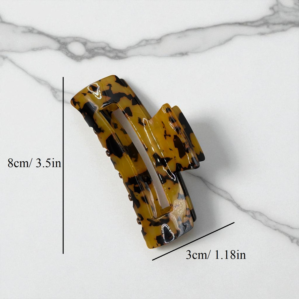 Rich Amber Tortoise Acrylic Hair Claw Clip 8.0cm -Tuhil Threads. Rich Amber Tortoise Acrylic Hair Claw Clip 8.0cm -Tuhil Threads.
