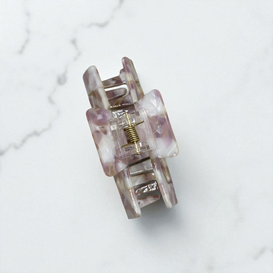 Mottled Neutral Acetate Hair Claw Clip 8.2 cm- Shop at Tuhil Threads.
