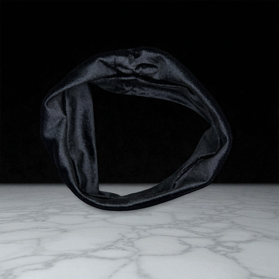 Black Velvet Stretch Bandeau 21x7cm. Shop at Tuhil Threads. Black Velvet Stretch Bandeau 21x7cm. Shop at Tuhil Threads.