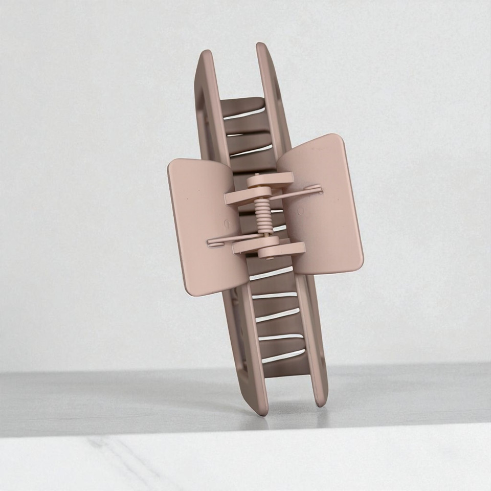 Matte Mocha Rectangle Claw Clip - 12cm. Shop at  Tuhil Threads. Matte Mocha Rectangle Claw Clip - 12cm. Shop at  Tuhil Threads.