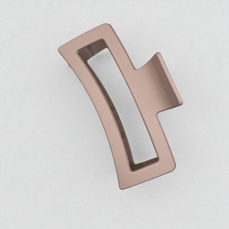 Matte Mocha Rectangle Claw Clip - 12cm Matte Mocha Rectangle Claw Clip - 12cm