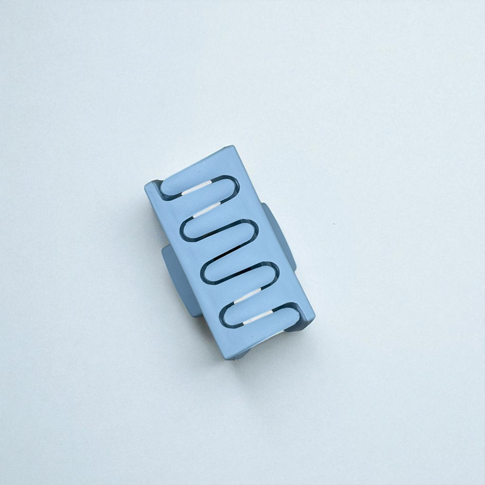 Matte Pale Blue Rectangle Claw Clip - 4cm. Shop at Tuhil Threads. Matte Pale Blue Rectangle Claw Clip - 4cm. Shop at Tuhil Threads.