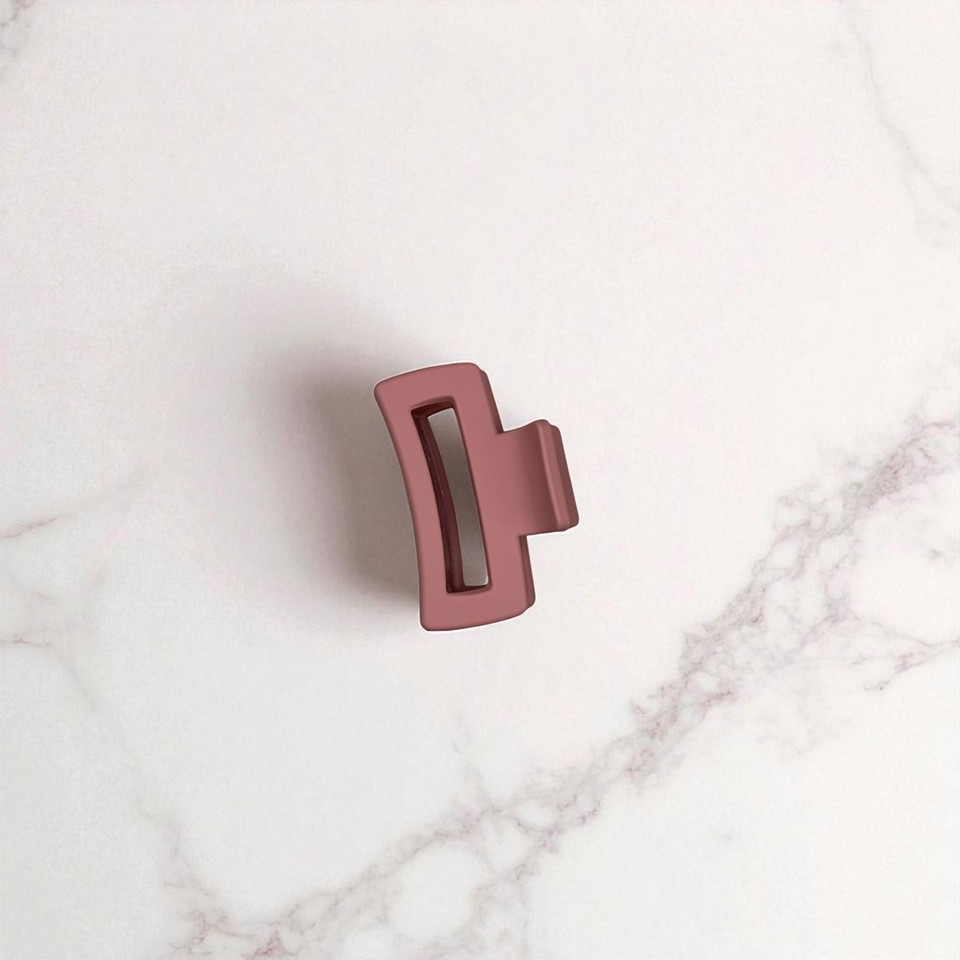 Matte Terracotta Rectangle Claw Clip - 4cm Matte Terracotta Rectangle Claw Clip - 4cm