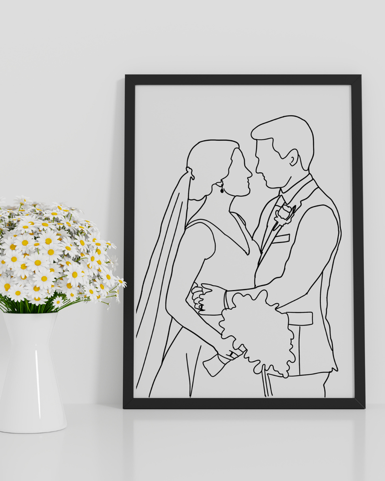 Personalized Sketch, Custom Anniversary or Family Gift Personalized Sketch, Custom Anniversary or Family Gift