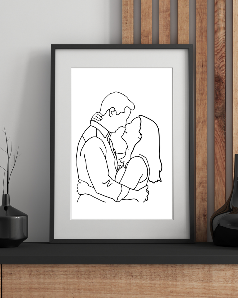 Personalized Sketch, Custom Anniversary or Family Gift Personalized Sketch, Custom Anniversary or Family Gift