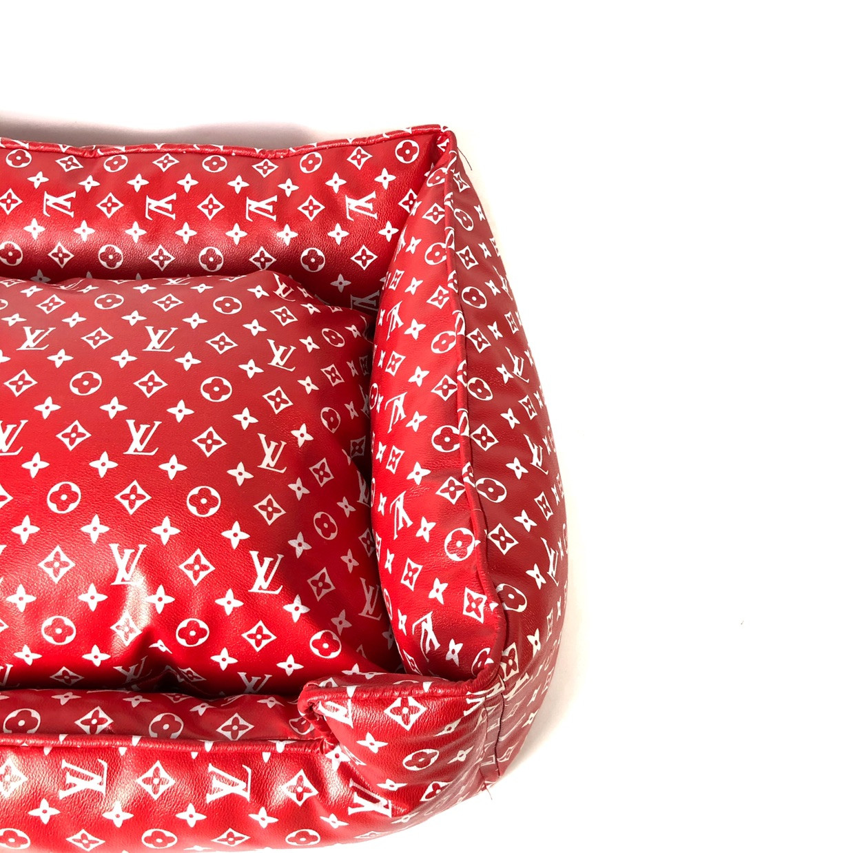 Chewy Vuitton Leather Bed Designer4Dogs