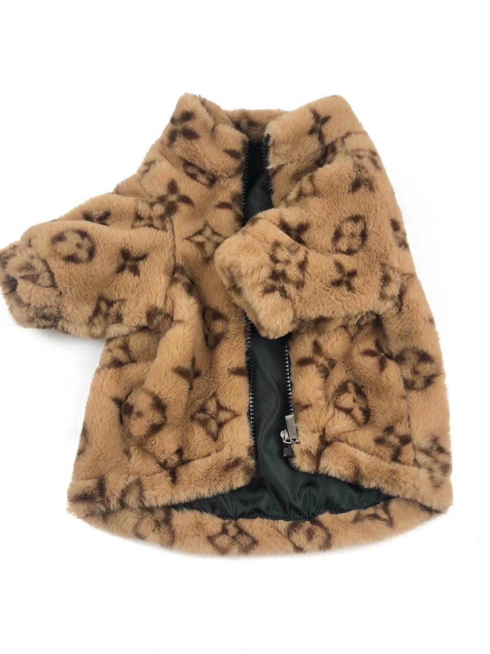 DGG Fashionista Chewy Vuitton Quilted Dog Coat