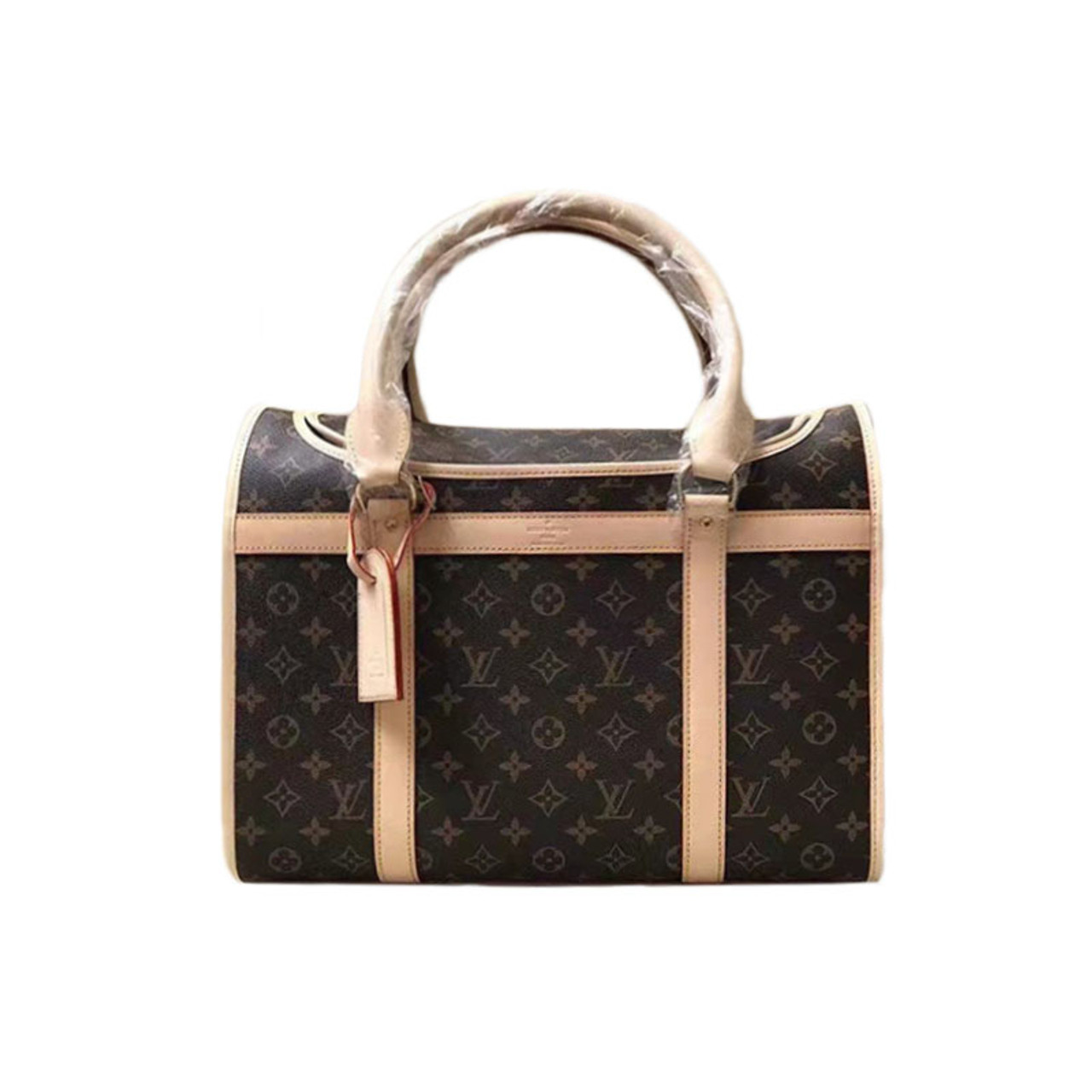 LOUIS VUITTON Sac Chien 40 Monogram Canvas Dog Carrier Bag Brown