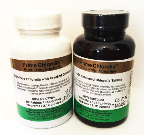 Chlorella Growth Factor (CGF) Enhanced Tablets & Chlorella Combo Pack (600 Tablets)