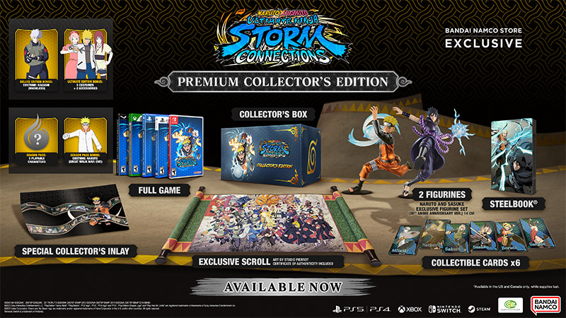 Naruto x Boruto Ultimate Ninja Storm Connections | Premium Collector's Edition | PS5 | Exclusive Edition | PlayStation 5 | Physical Box