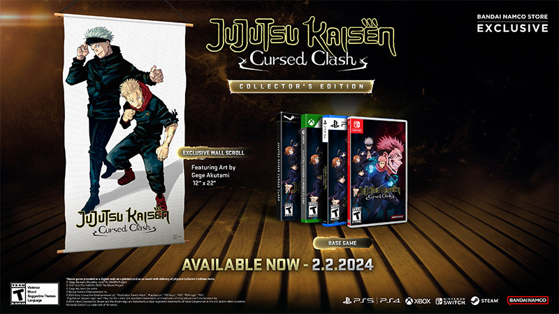 Jujutsu Kaisen Cursed Clash Collector's Edition PS5 + Wall Scroll