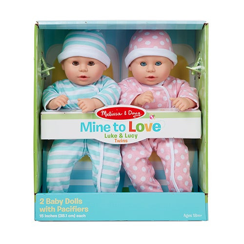 Mine to Love Baby Dolls - Luke & Lucy Ages 18+ Months
