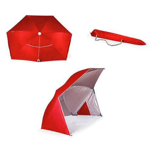 Oniva Brolly Beach Umbrella Tent Red