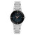 Ladies Millenia Silver-Tone Watch Black Dial