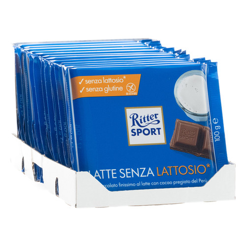 Ritter Sport Senza Lattosio 100gx12 Latte intero