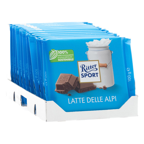 Ritter Sport 100gx12 Latte delle Alpi