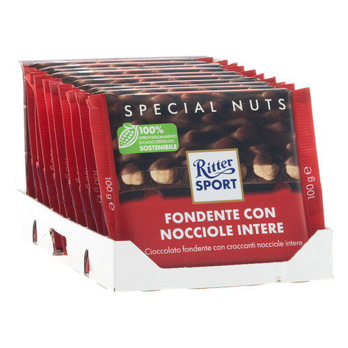 Ritter Sport Special Nuts 100gx10 Fondente Nocciole intere