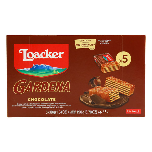 Loacker Gardena 38gx5x18 Chocolate