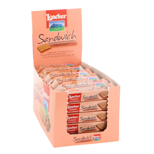 Loacker Sandwich 25gx25x6 Hazelnut