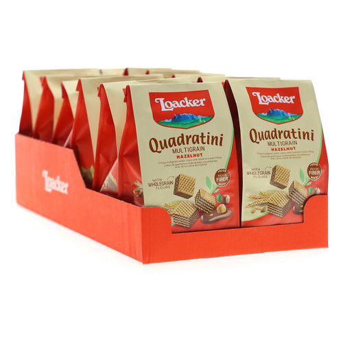 Loacker Multicereali Quadratini 110gx12 Hazelnut