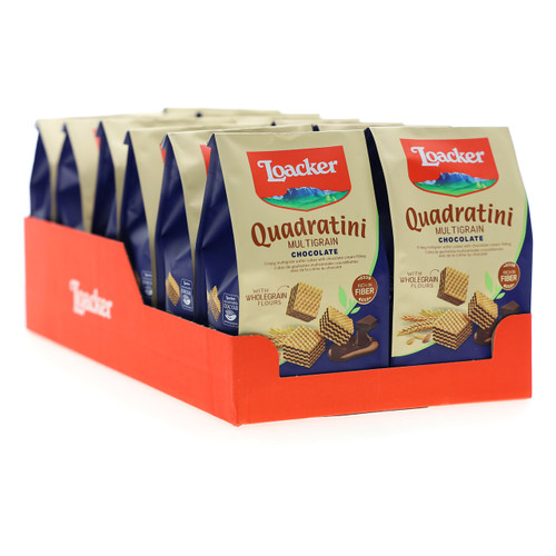 Loacker Multicereali Quadratini 110gx12 Chocolate
