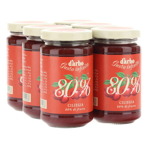 Darbo Confettura ricco di frutta 80% 250g x6 Ciliegia