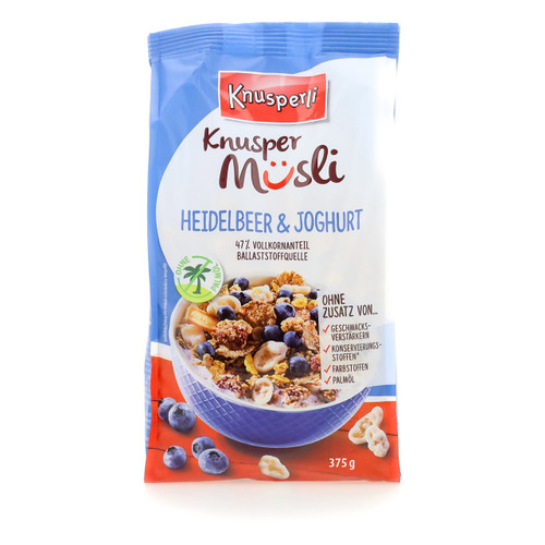 Knusperli Knuspermüsli 375gx6 mirtillo e yoghurt