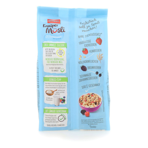 Knusperli Knuspermüsli 375gx6 Waldbeer