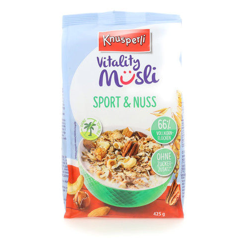 Knusperli Vitality Müsli 425gx6 Sport+Nocciola