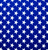 Royal blue fabric with white stars.