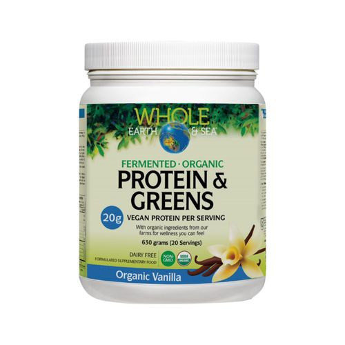 Whole Earth Sea Org Protein and Greens Vanilla 630g