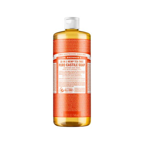 Dr. Bronner's Pure Castile Soap Liquid (Hemp 18 in 1) Tea Tree 946ml