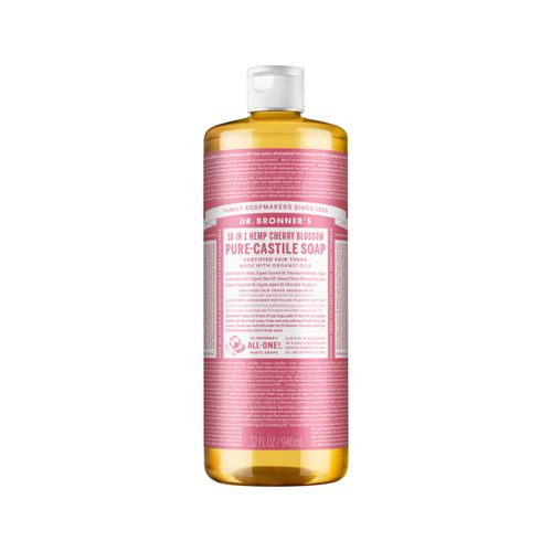 Dr. Bronner's Pure Castile Soap Liquid (Hemp 18 in 1) Cherry Blossom 946ml