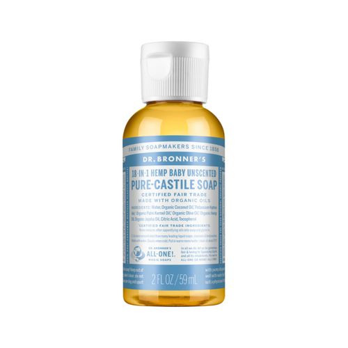 Dr. Bronner's Pure Castile Soap Liquid (Hemp 18 in 1) Unscented (Baby) 59ml