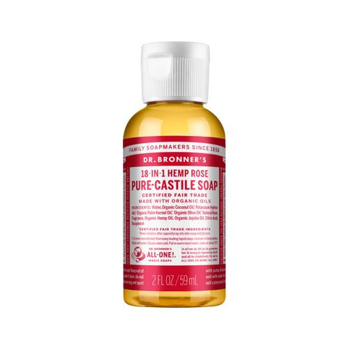 Dr. Bronner's Pure Castile Soap Liquid (Hemp 18 in 1) Rose 59ml