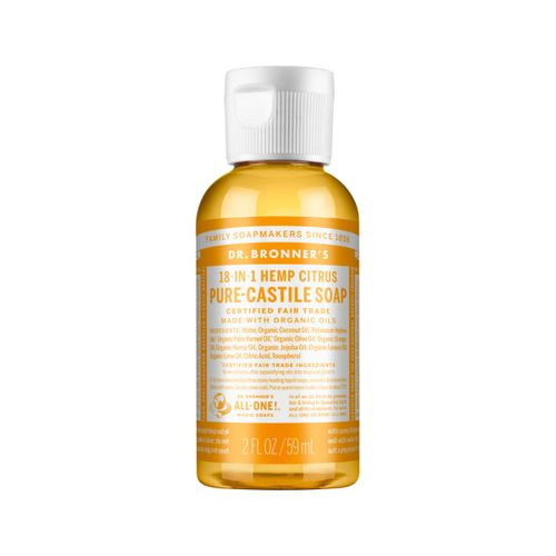 Dr. Bronner's Pure Castile Soap Liquid (Hemp 18 in 1) Citrus 59ml