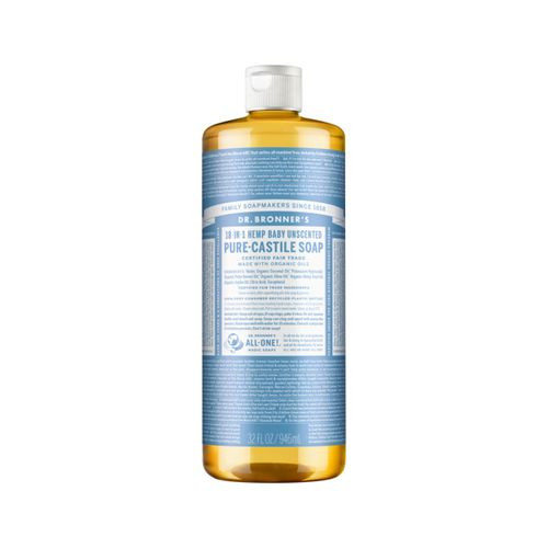 Dr. Bronner's Pure Castile Soap Liquid (Hemp 18 in 1) Unscented (Baby) 946ml