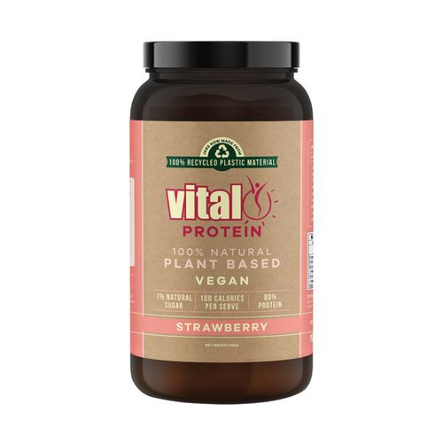 Vital Protein Plant Based (Pea Protein Isolate) Strawberry 500g