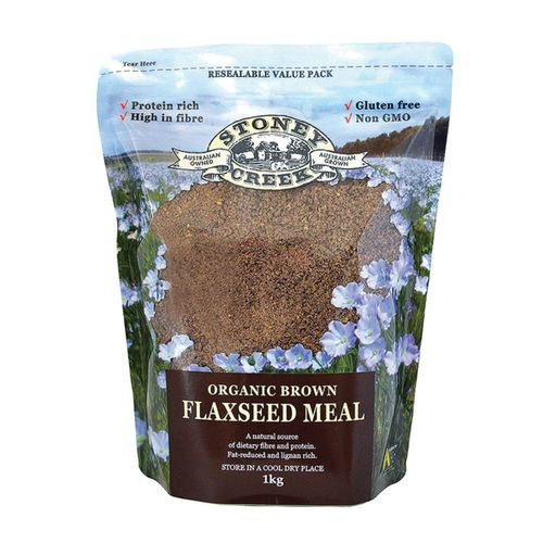 Stoney Creek Organic Flaxseed Meal Brown (International Source Non Aust) 1kg