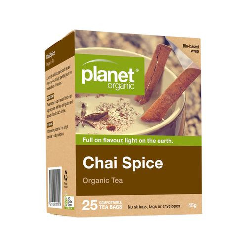 Planet Organic Org Chai Spice Herbal Tea x 25 Tea Bags