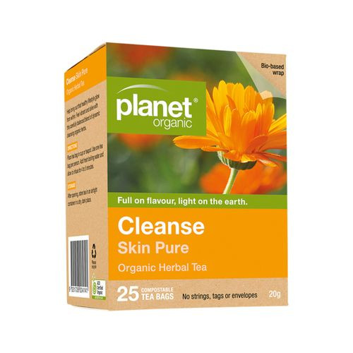 Planet Organic Org Cleanse Skin Pure Tea x 25 Tea Bags