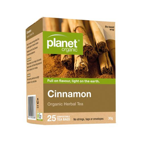 Planet Organic Org Cinnamon Herbal Tea x 25 Tea Bags