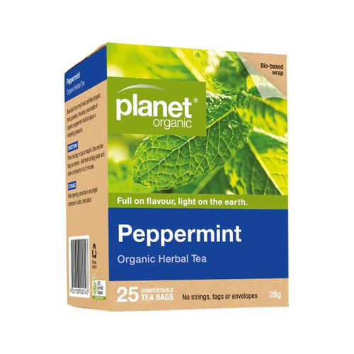 Planet Organic Org Peppermint Herbal Tea x 25 Tea Bags