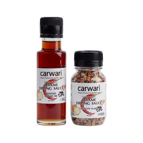Carwari Org Sesame Dipping Sauce (Flakes and Oil) Pack
